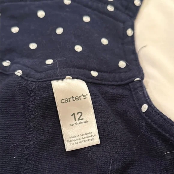 OshKosh B'gosh Pink Polka Dot overall dress and carters shorts overalls. - Picture 11 of 11